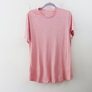 Felina Rose Pink Cotton Short Sleeve Crew neck T-Shirt (XL) NWT!
